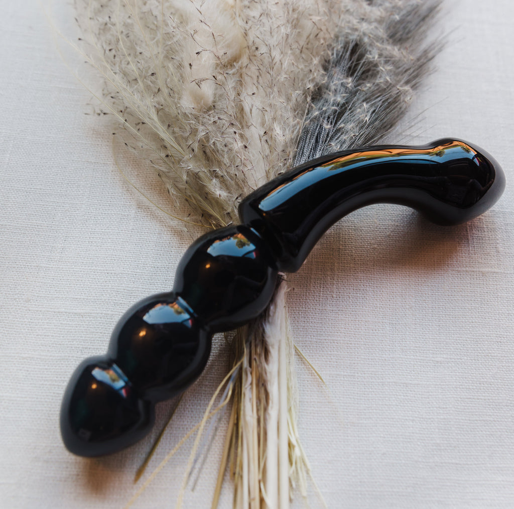Obsidian Yoni Wand
