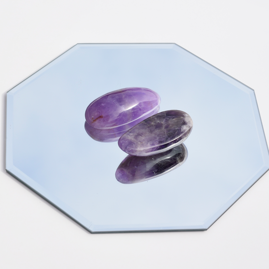 Amethyst breast stone