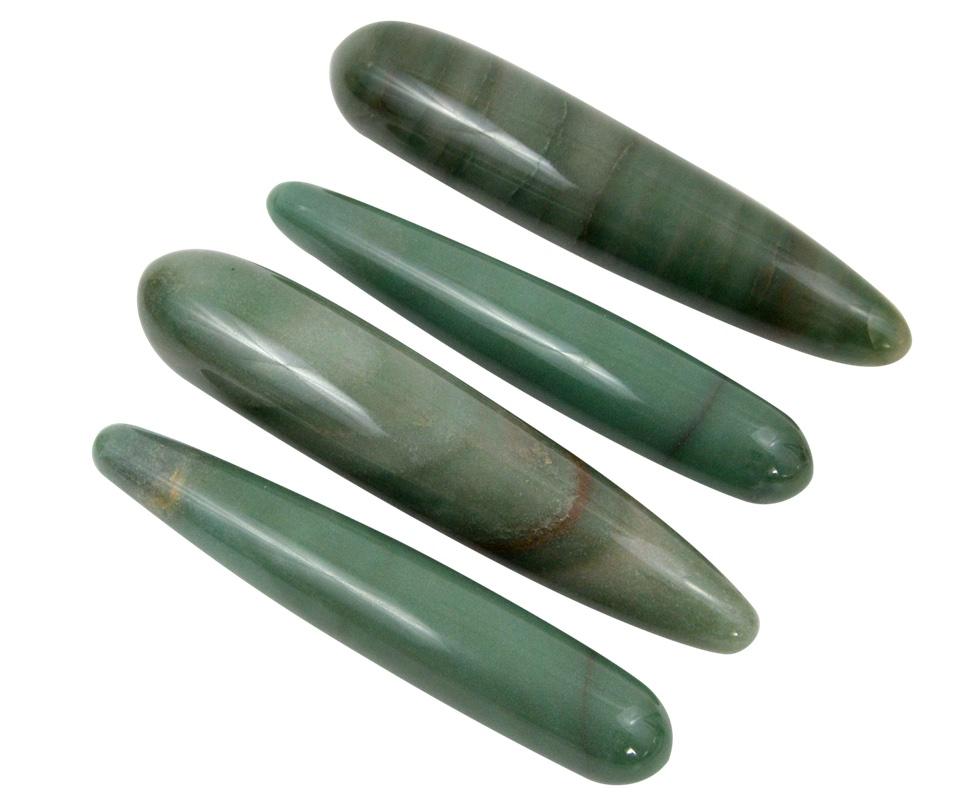 Green aventurine dildo