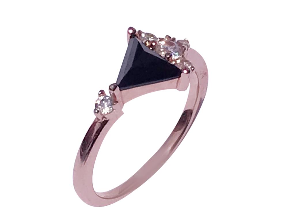 obsidian gemstone ring
