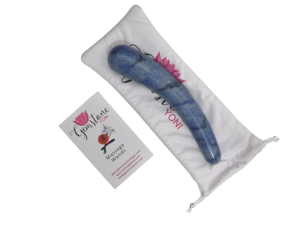 Blue Quartz Crescent Yoni Wand | Crystal Yoni Wand | Crystal Sex Toys Gemstone Yoni Blue Quartz Crescent Yoni Wand | Crystal Yoni Wand | Crystal Sex Toys Gemstone Yoni