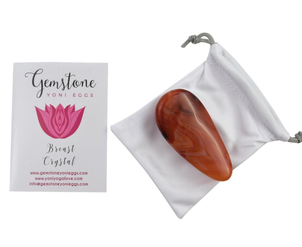 Breast crystal massage stone by GYE LLC