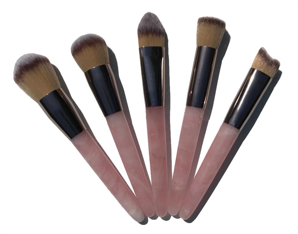 rose quartz make up brush