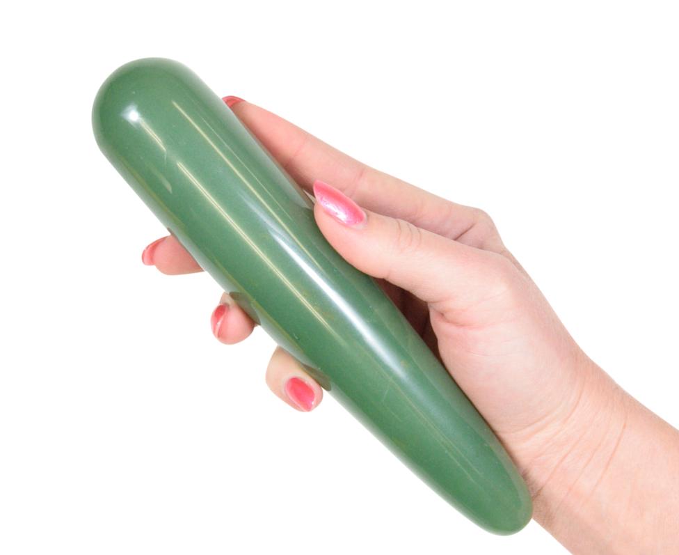 Clearance selection of yoni wands on gemstone yoni. Large green aventurine yoni wand stock clearance sale.