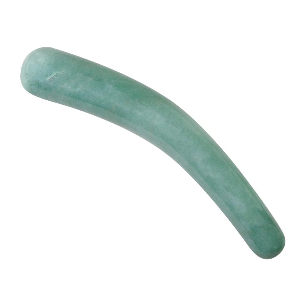 Green aventurine Crescent yoni wand