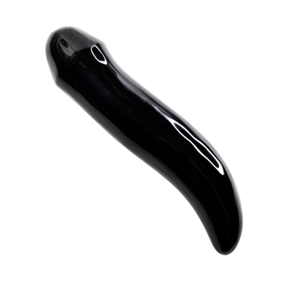 obsidian phallus dildo