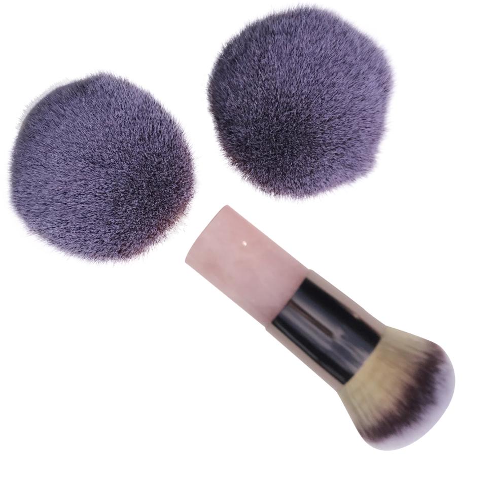 Rose quartz kabuki brush
